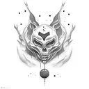 dark fantasy  tattoo design idea