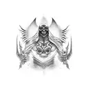 dark fantasy  tattoo design idea