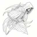 Grim Reaper tattoo design idea