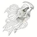 Grim Reaper tattoo design idea