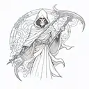 Grim Reaper tattoo design idea