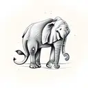 elephant tattoo design idea