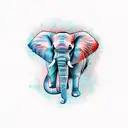 elephant tattoo design idea