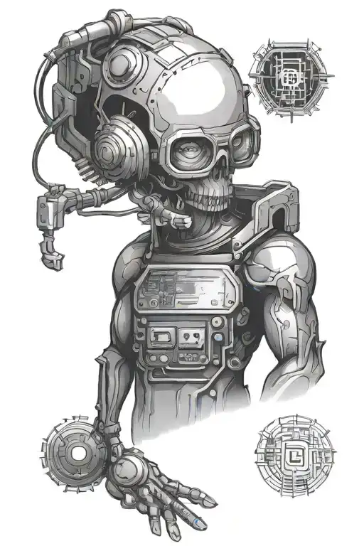 software developer coding tattoo design idea