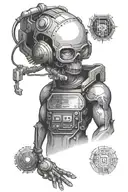 software developer coding tattoo design idea