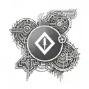 software developer coding symbols tattoo design idea