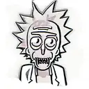 Rick from rick and morty tattoo design idea