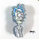 Rick from rick and morty tattoo design idea