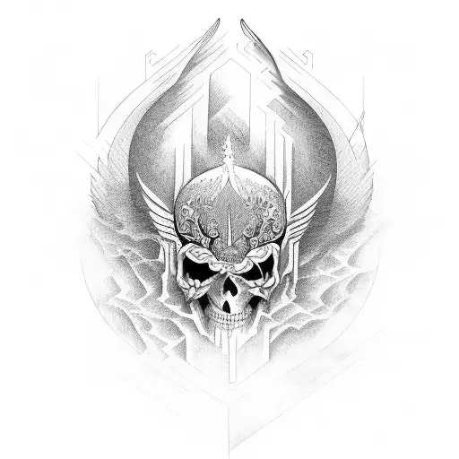 San Miguel vs el diablo tattoo design idea