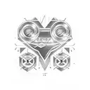 someone playing the slot machine hitting triple 7 tattoo design idea