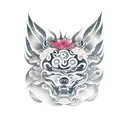 fudog tattoo design idea