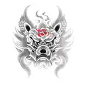 fudog tattoo design idea