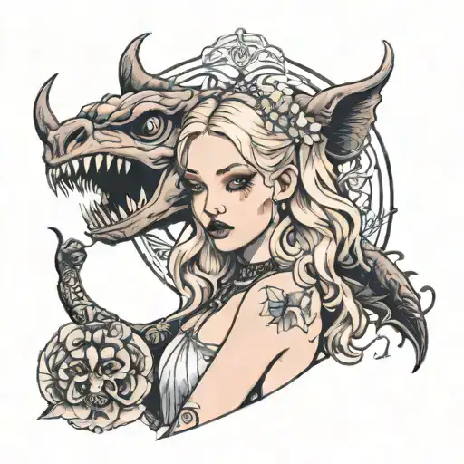 kim petras feed the beast   tattoo design idea