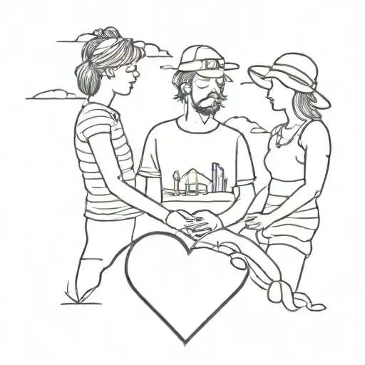 friendship travel Spain 3 friends  tattoo design idea