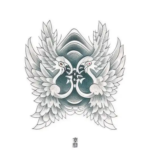 wings throat tatoo tattoo design idea