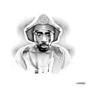 2 pac biggie smalle tattoo design idea