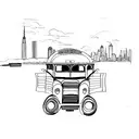 An old nyc bus tattoo design idea