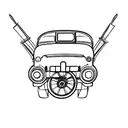 An old nyc bus tattoo design idea
