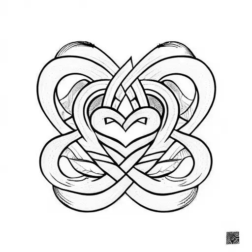 infinity heart symbol  tattoo design idea