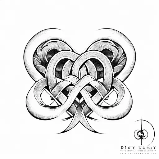 infinity heart symbol  tattoo design idea