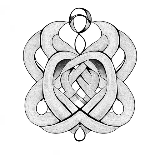 infinity heart symbol  tattoo design idea