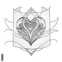 eternity heart infinity  tattoo design idea