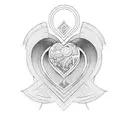 eternity heart infinity  tattoo design idea