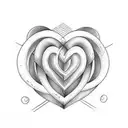 eternity heart infinity  tattoo design idea