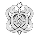 infinity heart symbol  tattoo design idea