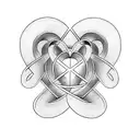 infinity heart symbol  tattoo design idea