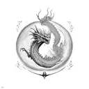 Dual Dragons for brothers matching tattoos tattoo design idea