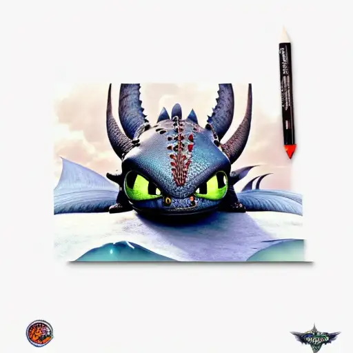 how to train my dragon movie tattoo design idea