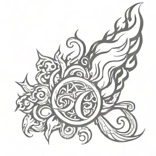 Tattoo idea that says blazing butts tattoo design idea