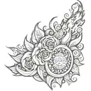 Tattoo idea that says blazing butts tattoo design idea