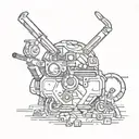 80s tattoo design idea