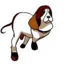 Basset hound  tattoo design idea