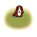 Basset hound  tattoo design idea