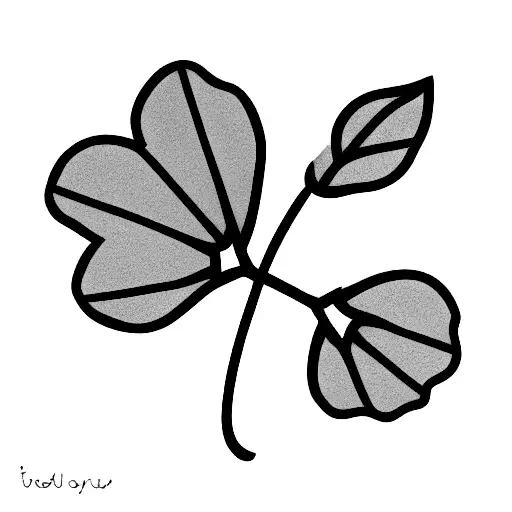 clover 4 leaf tattoo design idea