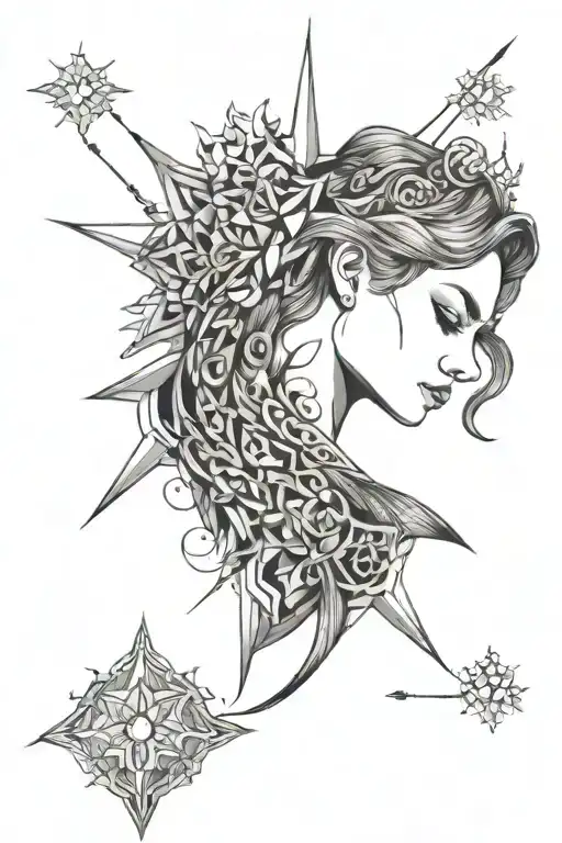 ACOTAR Feyre spine tattoo design idea