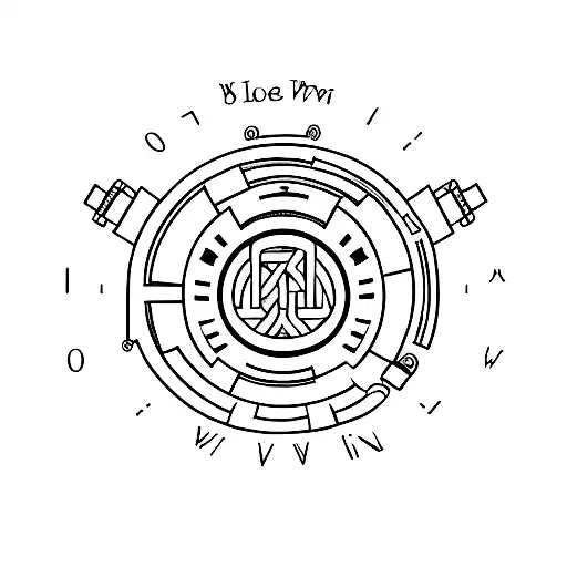 A minimalist tattoo of a property keyhole with the phrase 'win or learn' tattoo design idea