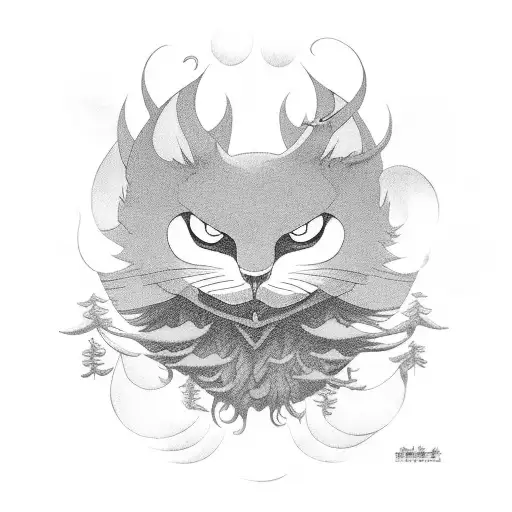 ghibli tattoo design idea