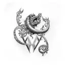 text: "DKV de Jose" tattoo design idea