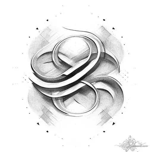 infinity symbol with words I fucking love him and the initial T tattoo design idea