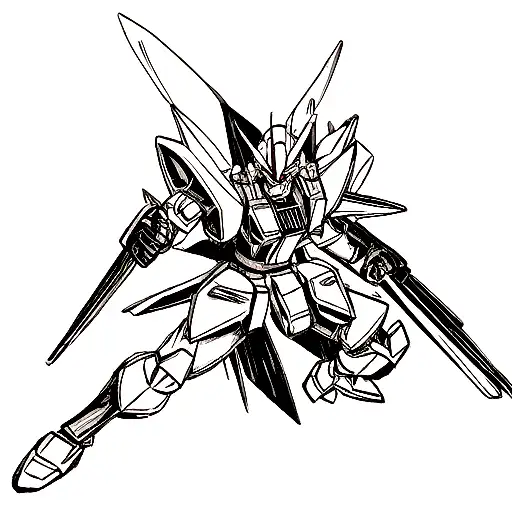 Gundam Deathscythe tattoo design idea