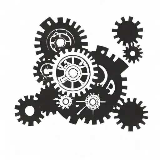engineering gears tattoo design idea