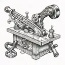 woodworking hand tools tattoo design idea