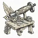 woodworking hand tools tattoo design idea