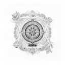 cristo tattoo design idea