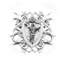 cristo tattoo design idea