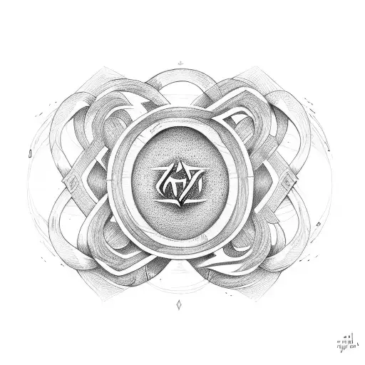 infinity sign with the words "For Some Reason" in it tattoo design idea